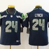 Seattle Seahawks Marshawn Lynch #24 Nfl 2020 Navy Jersey - Robokeg