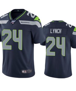Seattle Seahawks Marshawn Lynch College Navy 100th Season Vapor Limited Jersey - Robokeg