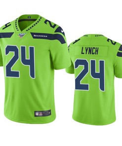 Seattle Seahawks Marshawn Lynch Green 100th Season Color Rush Jersey - Robokeg