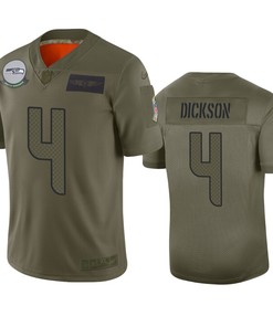 Seattle Seahawks Michael Dickson Camo 2019 Salute To Service Limited Jersey - Robokeg