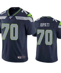 Seattle Seahawks Mike Iupati Navy 100th Season Vapor Limited Jersey - Robokeg