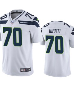Seattle Seahawks Mike Iupati White 100th Season Vapor Limited Jersey - Robokeg