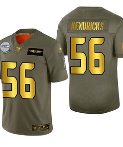 Seattle Seahawks Mychal Kendricks 2019 Salute To Service Nfl 100 Mens Jersey Metallic - Robokeg