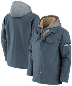 Seattle Seahawks Nfl X Darius Rucker Collection By Canvas Full-zip Hoodie - College Navy - Robokeg