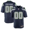 Seattle Seahawks Nike Custom Game Jersey - College Navy - Robokeg
