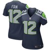 Seattle Seahawks Nike Girls Youth Replica Game Jersey - College Navy - Robokeg