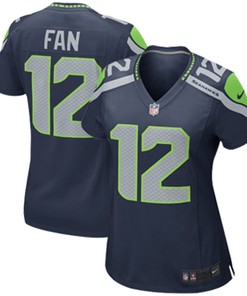 Seattle Seahawks Nike Girls Youth Replica Game Jersey - College Navy - Robokeg