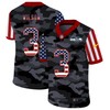 Seattle Seahawks Russell Wilson #3 Nfl 2020 American Flag Camo Jersey - Robokeg