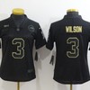 Seattle Seahawks Russell Wilson #3 Nfl 2020 Black Womens Jersey - Robokeg