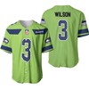 Seattle Seahawks Russell Wilson #3 Nfl American Football Green Color Rush Legend 3d Designed Allover Gift For Seahawks Fans Baseball Jersey - Robokeg