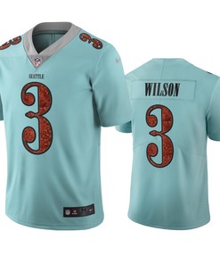 Seattle Seahawks Russell Wilson Light Blue City Edition Vapor Limited Jersey - Robokeg