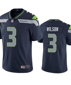 Seattle Seahawks Russell Wilson Navy Vapor Limited Jersey - Robokeg