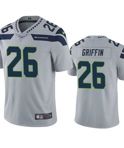Seattle Seahawks Shaquill Griffin Gray 100th Season Vapor Limited Jersey - Robokeg