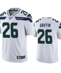 Seattle Seahawks Shaquill Griffin White 100th Season Vapor Limited Jersey - Robokeg