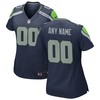 Seattle Seahawks Womens Custom Game Jersey College Navy Custom Jerseys Nfl - Robokeg