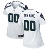 Seattle Seahawks Womens Custom Game Jersey White Custom Jerseys Nfl - Robokeg