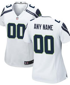 Seattle Seahawks Womens Custom Game Jersey White Custom Jerseys Nfl - Robokeg