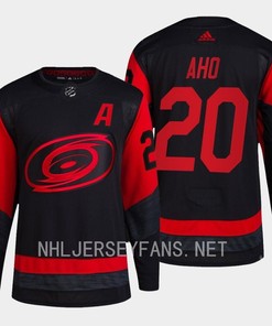 Sebastian Aho 20 Carolina Hurricanes 2023 Jersey Stadium Series Black Breakaway - Robokeg