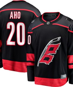 Sebastian Aho Carolina Hurricanes Fanatics Branded Alternate Premier Breakaway Player Jersey Black Nhl - Robokeg