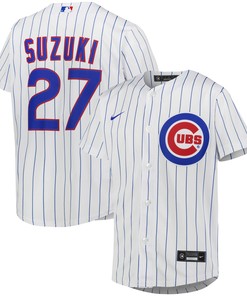 Seiya Suzuki Chicago Cubs Home Replica Player Jersey White Mlb - Robokeg