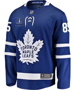 Semyon Der-Arguchintsev 85 Toronto Maple Leafs Stanley Cup 2023 Playoffs Patch Home Breakaway Men Jersey - Blue - Robokeg