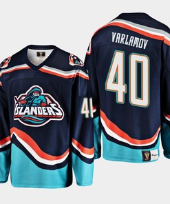 Semyon Varlamov 40 New York Islanders Navy Reverse Retro 2.0 Jersey 2022-23 - Robokeg