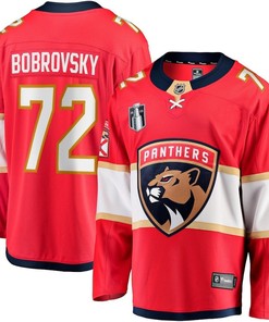 Sergei Bobrovsky 72 Florida Panthers 2023 Stanley Cup Final Home Breakaway Player Jersey - Red - Robokeg