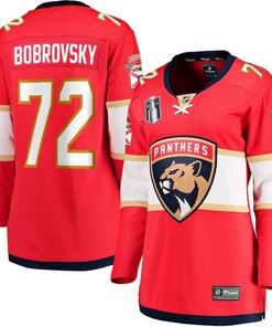 Sergei Bobrovsky 72 Florida Panthers Women's 2023 Stanley Cup Final Home Breakaway Player Jersey - Red - Robokeg