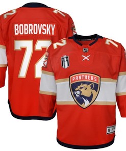 Sergei Bobrovsky 72 Florida Panthers Youth 2023 Stanley Cup Final Home Jersey - Red - Robokeg
