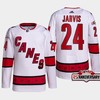 Seth Jarvis 24 Carolina Hurricanes White Jersey 2022-23 Away 25th Anniversary - Robokeg