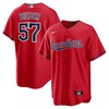 Shane Bieber Cleveland Guardians Alternate Replica Player Jersey - Red Mlb - Robokeg