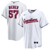 Shane Bieber Cleveland Guardians Replica Player Jersey White Mlb - Robokeg