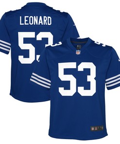 Shaquille Leonard Indianapolis Colts Alternate Game Jersey - Royal Nfl - Robokeg