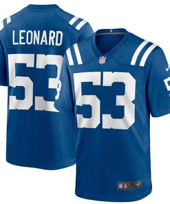 Shaquille Leonard Indianapolis Colts Game Jersey - Royal Nfl - Robokeg