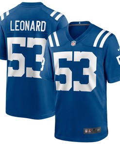 Shaquille Leonard Indianapolis Colts Game Player Jersey - Royal Nfl - Robokeg