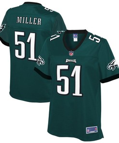 Shareef Miller Philadelphia Eagles Nfl Pro Line Womens Team Color Player Jersey - Midnight Green - Robokeg