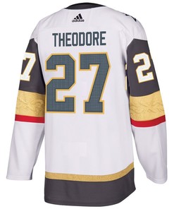 Shea Theodore 27 Vegas Golden Knights Stanley Cup 2023 Final Patch Away Breakaway Men Jersey - White - Robokeg