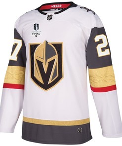 Shea Theodore 27 Vegas Golden Knights Stanley Cup 2023 Final Patch Away Breakaway Men Jersey - White - Robokeg