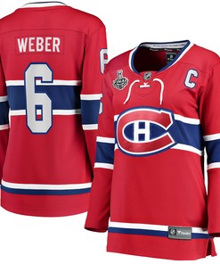 Shea Weber Montreal Canadiens Fanatics Branded Womens Home 2021 Stanley Cup Final Bound Breakaway Jersey - Red Nhl - Robokeg