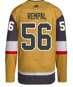 Sheldon Rempal 56 Vegas Golden Knights Stanley Cup 2023 Champions Patch Home Breakaway Men Jersey - Gold - Robokeg