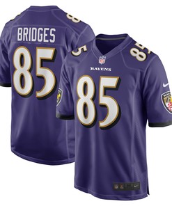 Shemar Bridges Baltimore Ravens Player Game Jersey - Purple Nfl - Robokeg
