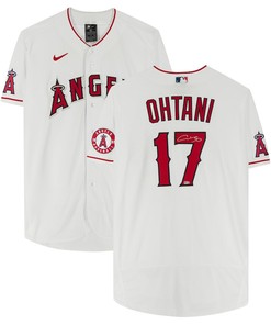 Shohei Ohtani 17 Los Angeles Angels Autographed Jersey - White - Robokeg