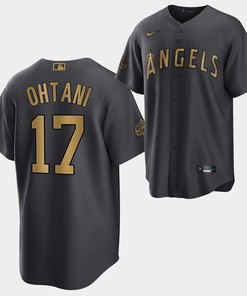 Shohei Ohtani 2022-23 All-Star Los Angeles Angels Charcoal 17 Jersey - Robokeg