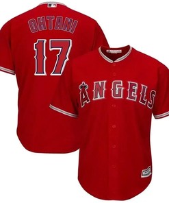 Shohei Ohtani Los Angeles Angels Big And Tall Alternate Cool Base Player Jersey - Red - Robokeg