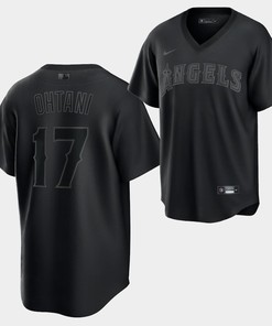 Shohei Ohtani Los Angeles Angels Black Fashion 17 Jersey - Robokeg