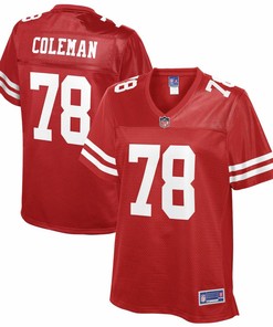 Shon Coleman San Francisco 49ers Nfl Pro Line Womens Team Player Jersey - Scarlet - Robokeg