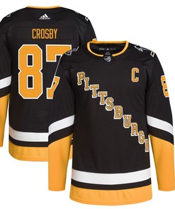 Sidney Crosby Pittsburgh Penguins Adidas 2021/22 Alternate Primegreen Authentic Pro Player Jersey - Black Nhl - Robokeg