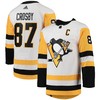Sidney Crosby Pittsburgh Penguins Adidas Away Captain Patch Primegreen Authentic Pro Player Jersey - White Nhl - Robokeg