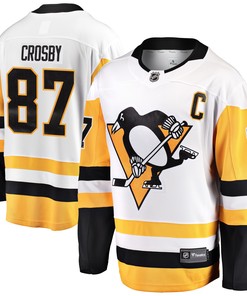 Sidney Crosby Pittsburgh Penguins Fanatics Branded Captain Away Premier Breakaway Player Jersey - White Nhl - Robokeg