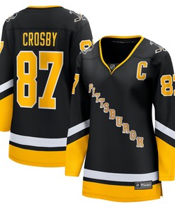 Sidney Crosby Pittsburgh Penguins Fanatics Branded Womens 2021/22 Alternate Premier Breakaway Player Jersey - Black Nhl - Robokeg
